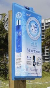 Miami Beach Sunscreen Dispenser