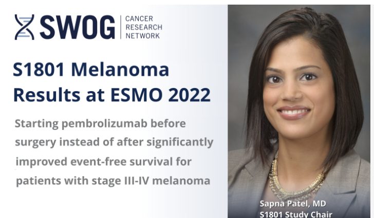 Featured image for “Pembrolizumab in the Neoadjuvant Setting Benefits EFS in High-Risk Melanoma”
